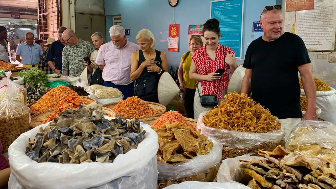 Traditional market in the old quarter
