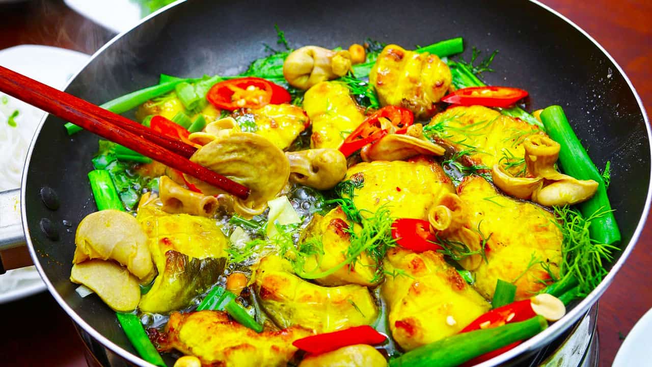 Cha Ca La Vong is the oldest dish in the Old Quarter.